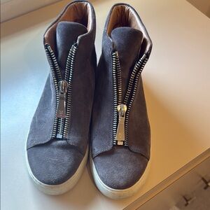 FRYE Stylish Gray High-Top Sneakers